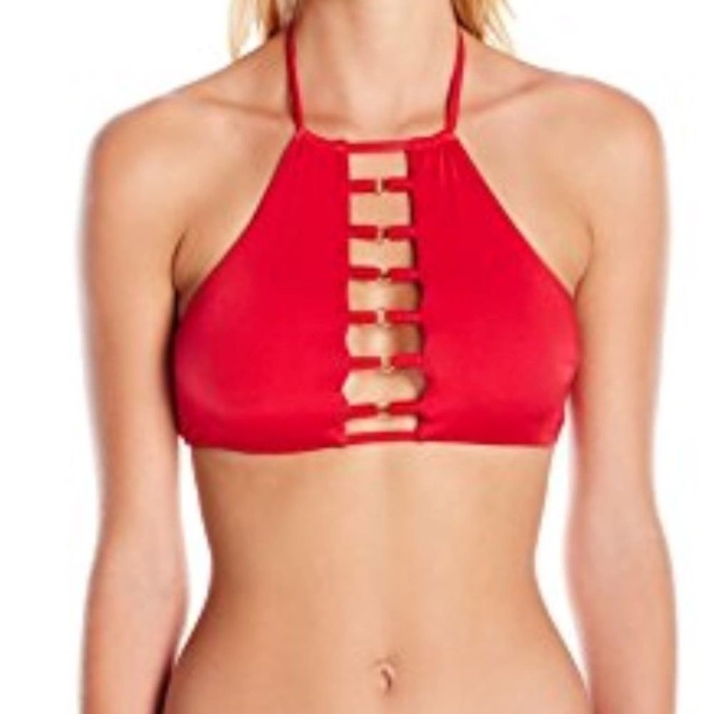 Beach Bunny High Neck Halter Bikini Top
